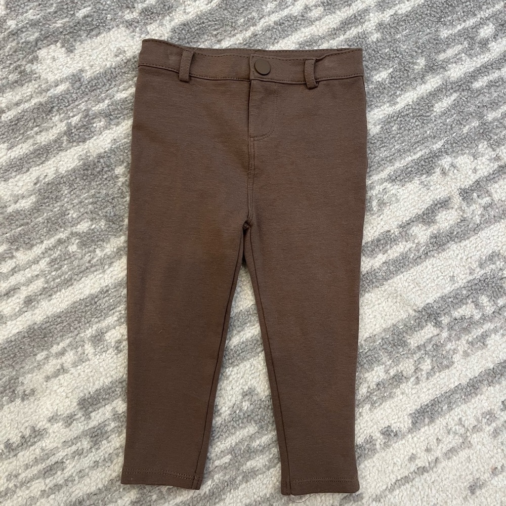 Lil Legs size 2 slim stretch brown pants